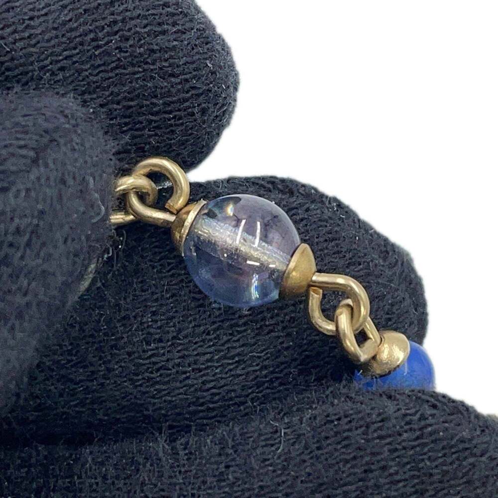 CHANEL Authentic Gold Pearl Logo Earrings - Picture 6 of 8